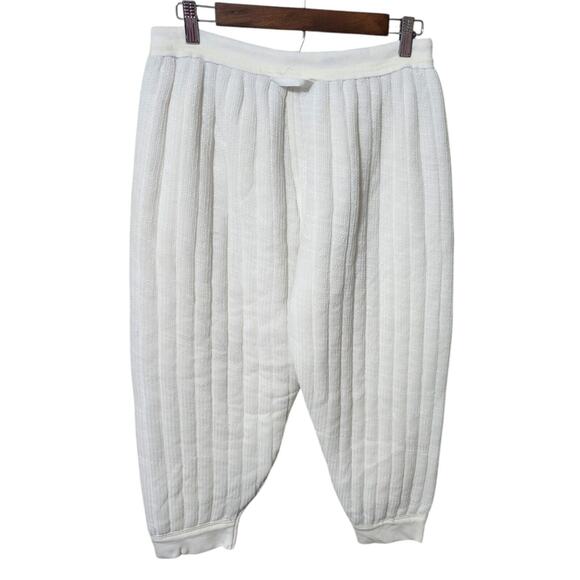 Free People Intimately Medium Knit‎ Lined Pantaloon Jogger Thermal Cream NWOT - Picture 7 of 9